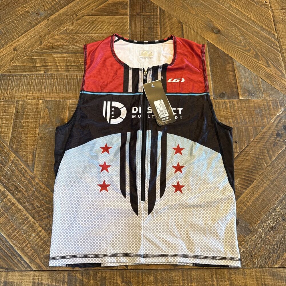 Louis Garneau Pro Cycling Jersey Men’s XL Full Zip Triathlon Racing Bike Shirt